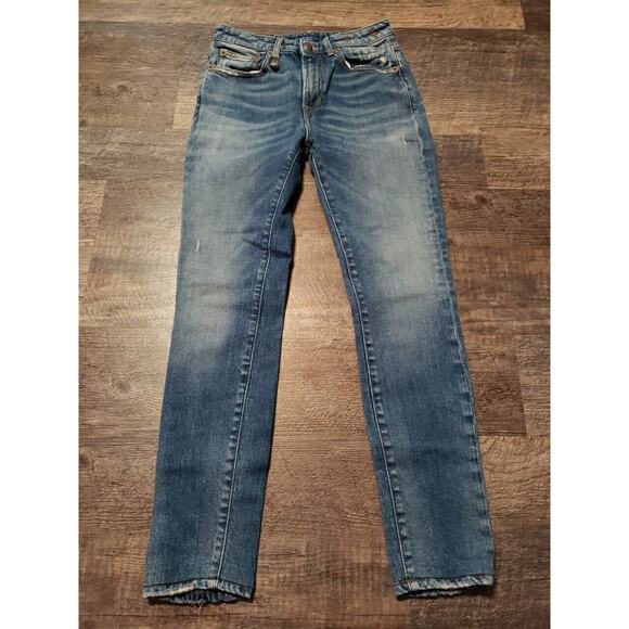 R13 Jeans Alison Skinny In Crosby Stretch Sz 25 Sioux Crispy R13W0005-890 - - Picture 8 of 14